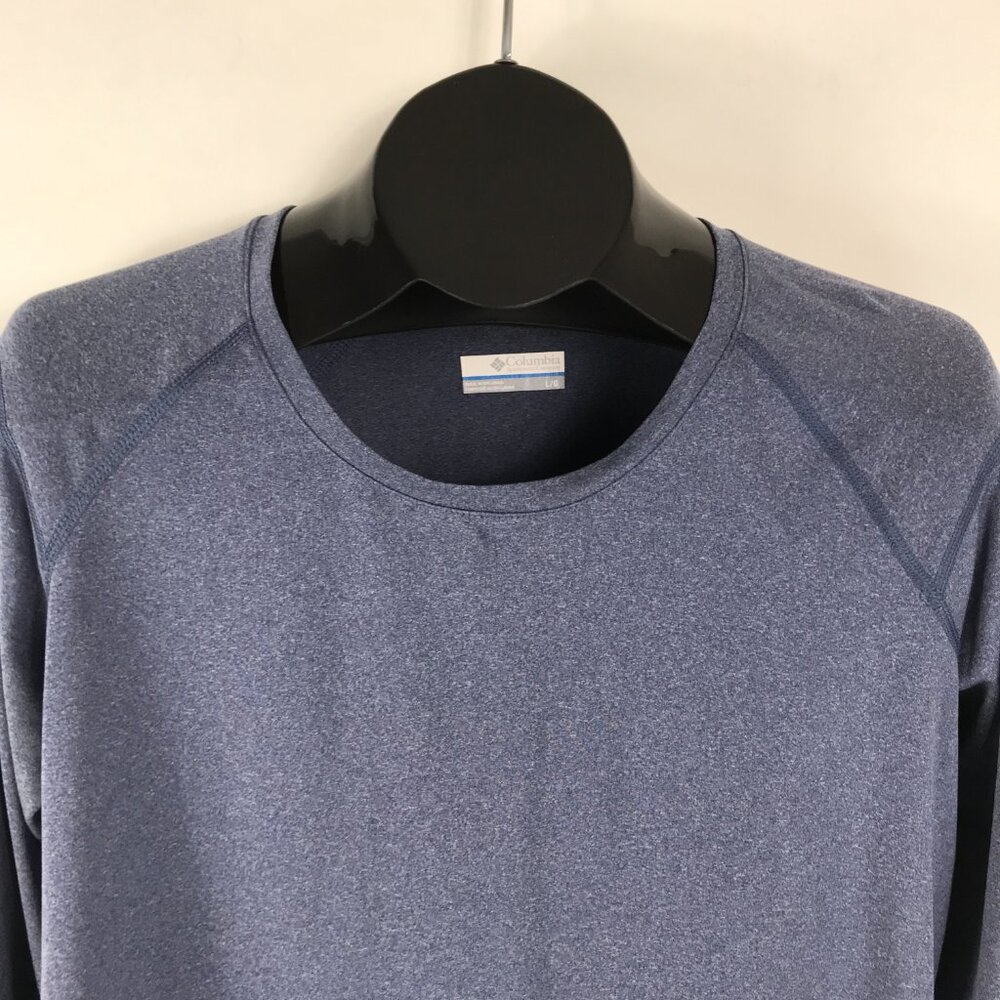 Columbia Omni-Wick Long Sleeve Active Tee Women's Large Blue Stretch Jersey Gym - Picture 3 of 10